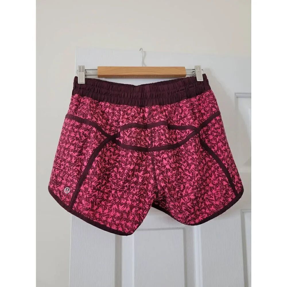 Lululemon Tracker Short III *4-way Stretch Mountain Peaks Bon Bon Bordeaux Drama